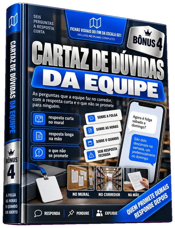 Bônus 4: Cartaz de Dúvidas da Equipe