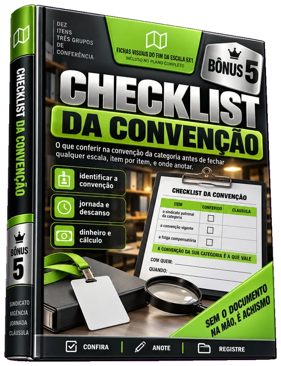 Bônus 5: Checklist da Convenção